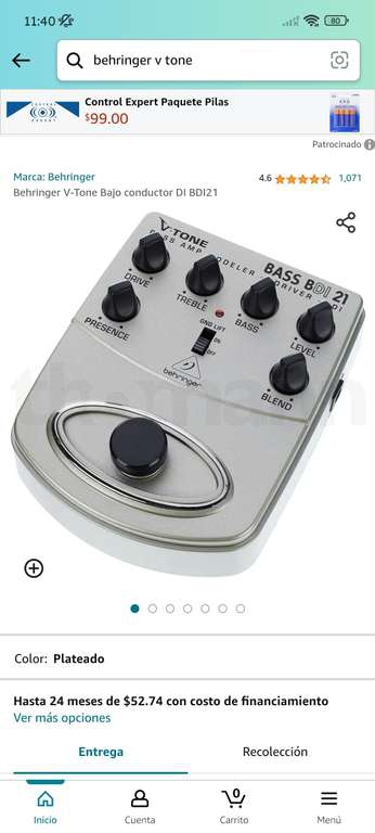 Amazon: Bass Preamp Behringer V-Tone 
