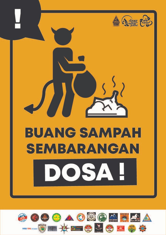 Ilustrasi larangan membuang sampah sembarangan.
