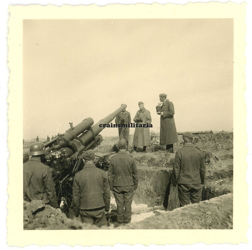 Orig Foto schweres Flak Geschutz in Stellung ROHRDORF b Eutingen im Gau 4