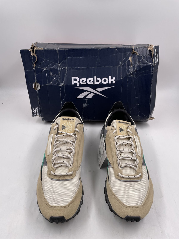 REEBOK CL LEGACY RUNNING SHOE TAN/GREEN/BLACK UNISEX 10.5 EUR 44 FY7465 |  MDG Sales, LLC