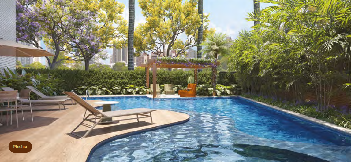 Piscina do Casa Boa Viagem com área de lazer completa