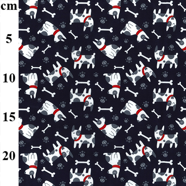 Image dog animals childrens Fabric by Metre