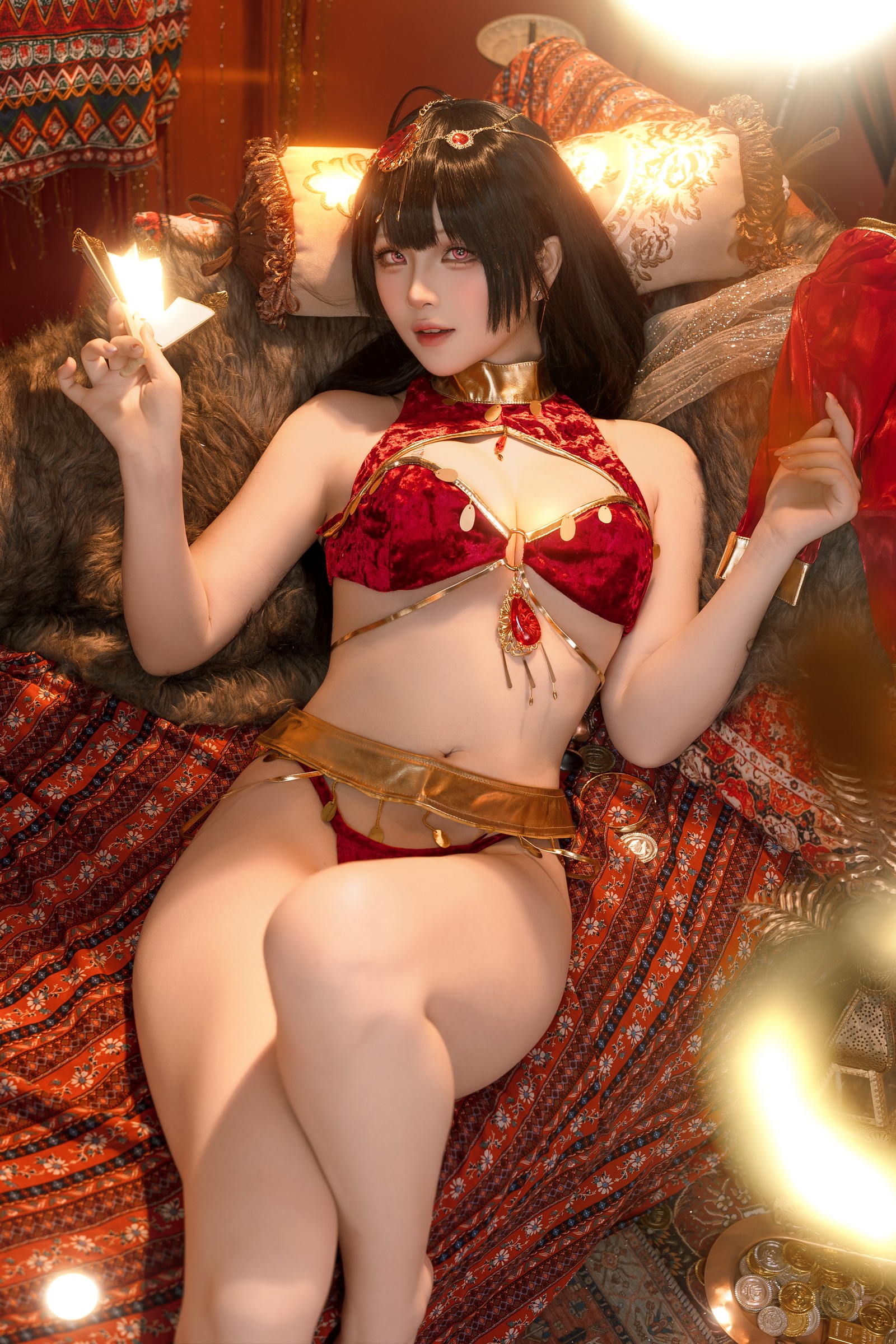 屿鱼 Yuyu 大凤 舞娘 新年特典 Cosplay 写真集（50P｜449MB）插图9