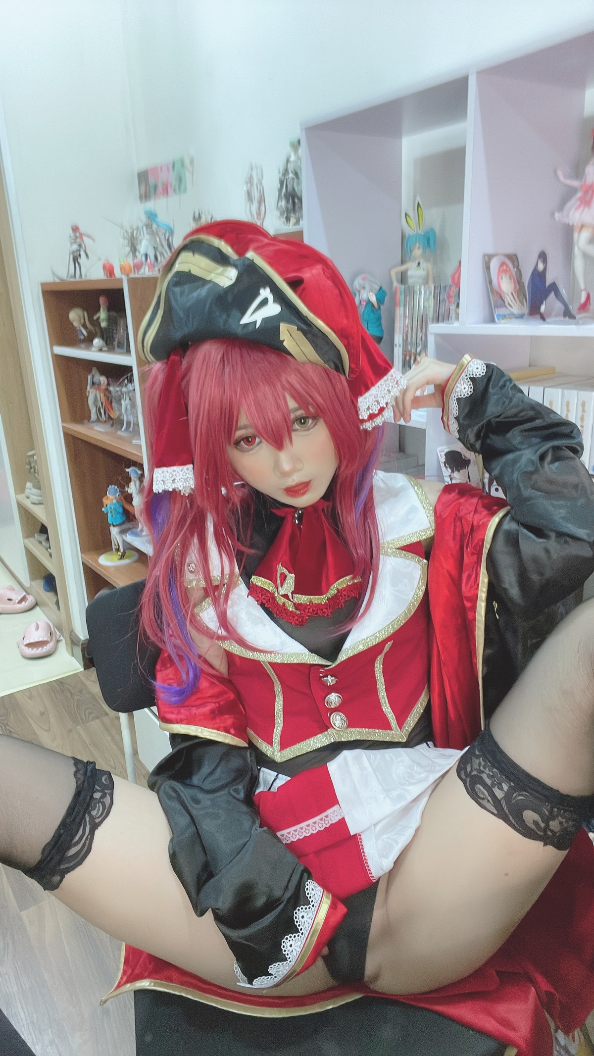 PoppaChan Houshou Marine Cosplay Collection (Hololive) – 94 Photos 427MB插图4