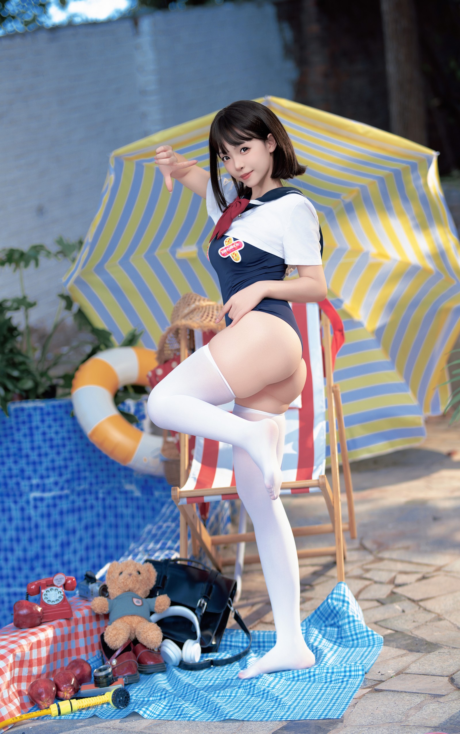 Bangni邦尼 – 反差 JK 泳装 Cosplay 写真集（97P-7V-841.3MB）插图3