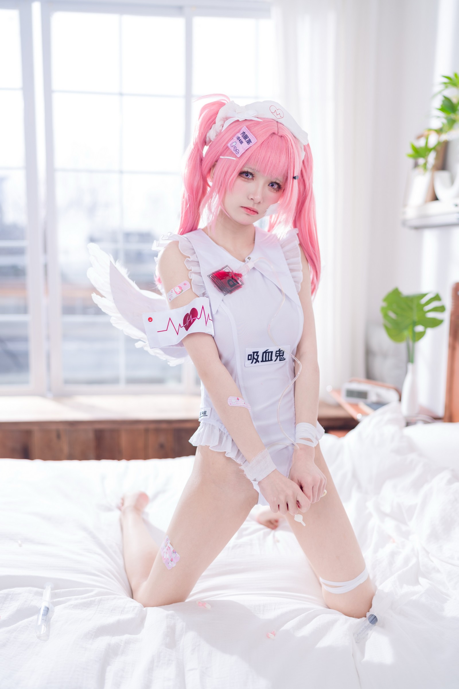 九柒喵 – 小护士针筒 写真合集（48P-139.5M）护士制服 Cos 高清图集插图