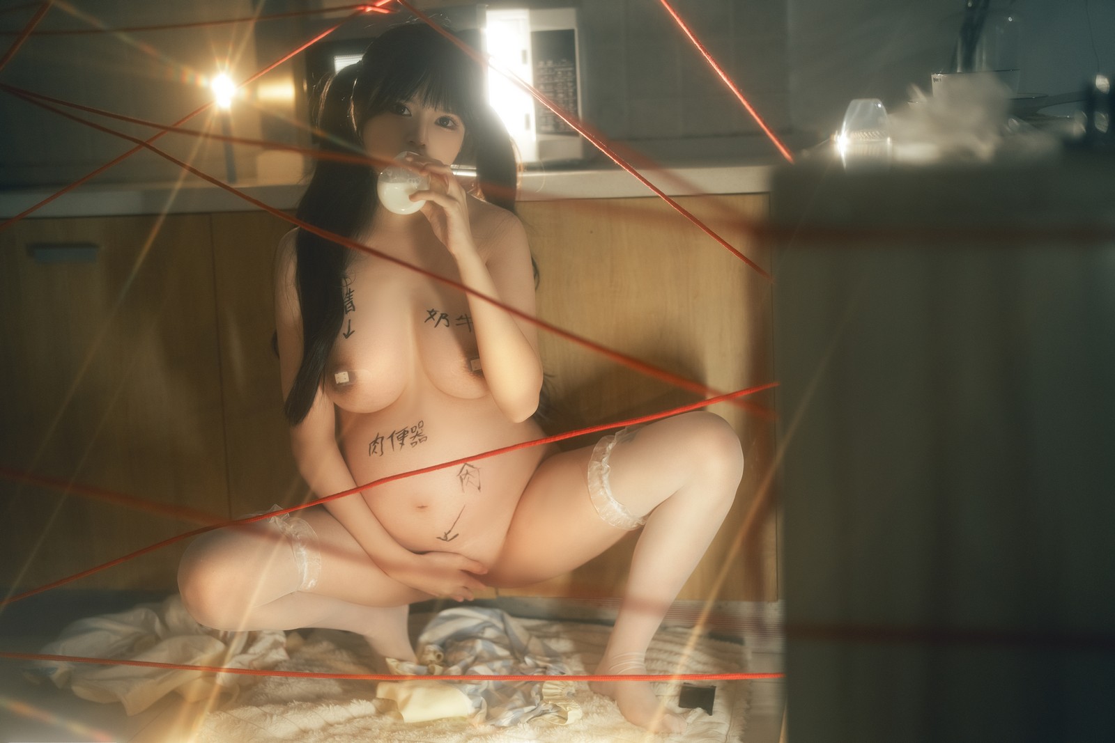 rua阮阮 × 小九酱 奶牛主题 双人写真合集｜互动私房摄影（50P｜582MB）插图6