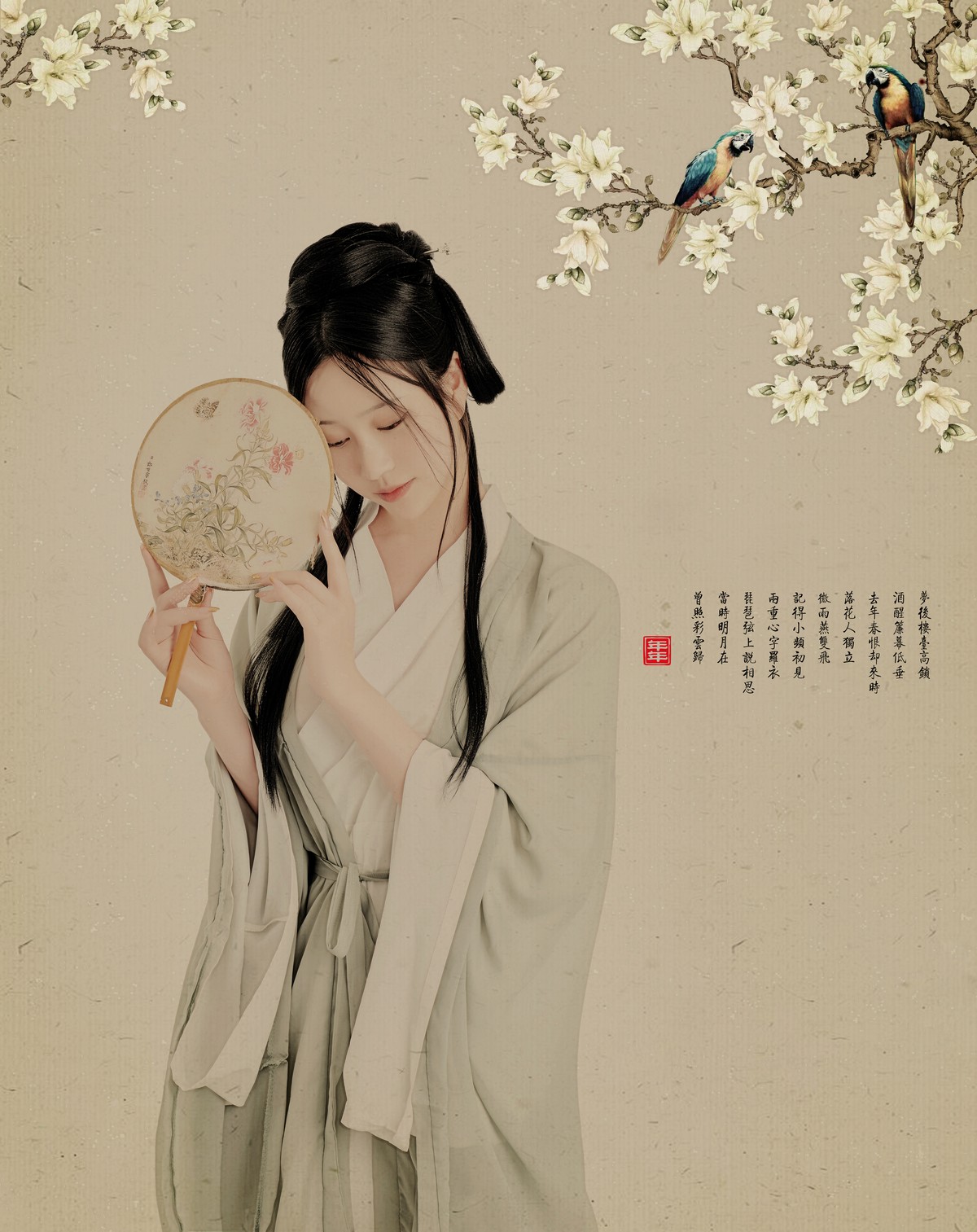 年年nnian 白玉兰写真 花系清新风图集插图1