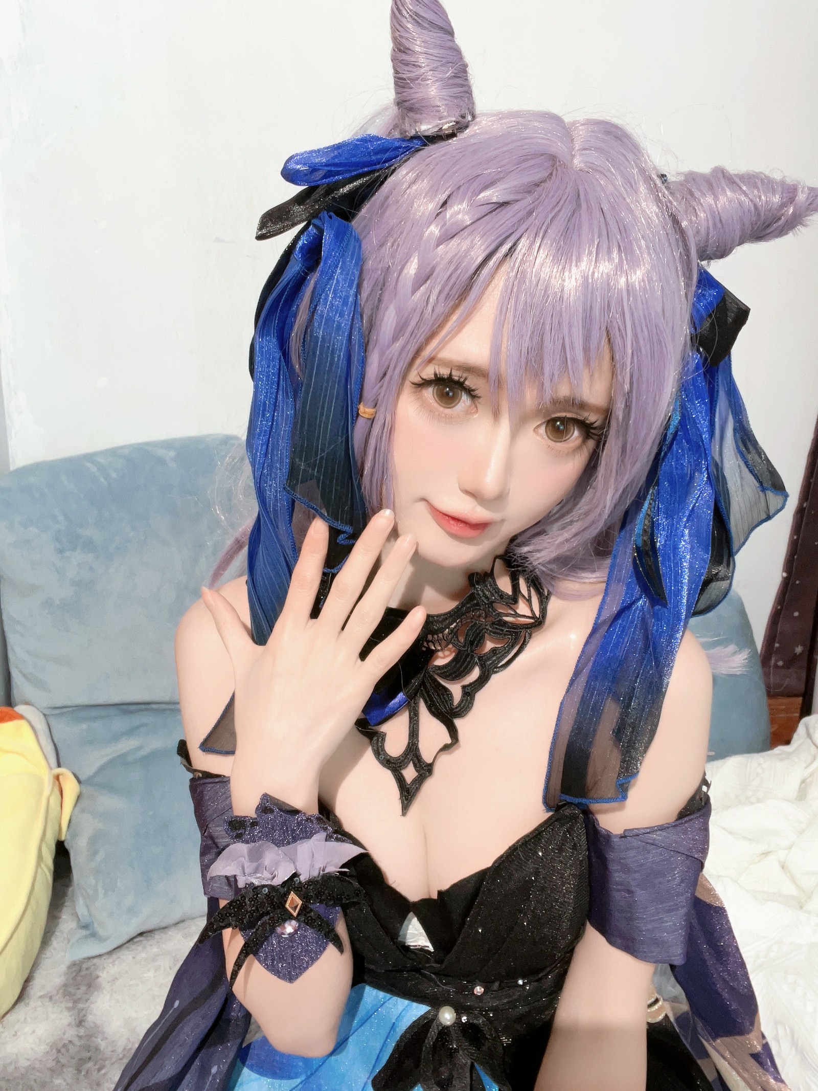 趴趴捣蛋陌 刻晴 Cosplay 写真合集｜原神人气角色 写真＋视频（92P＋1V｜677MB）插图3