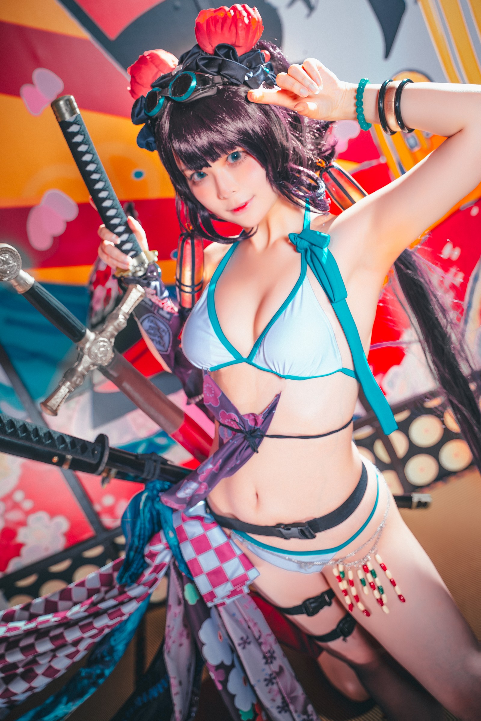 w百合欧皇子w 水着阿荣写真集 – 泳装COS 高清图集 [21P-232MB]插图5