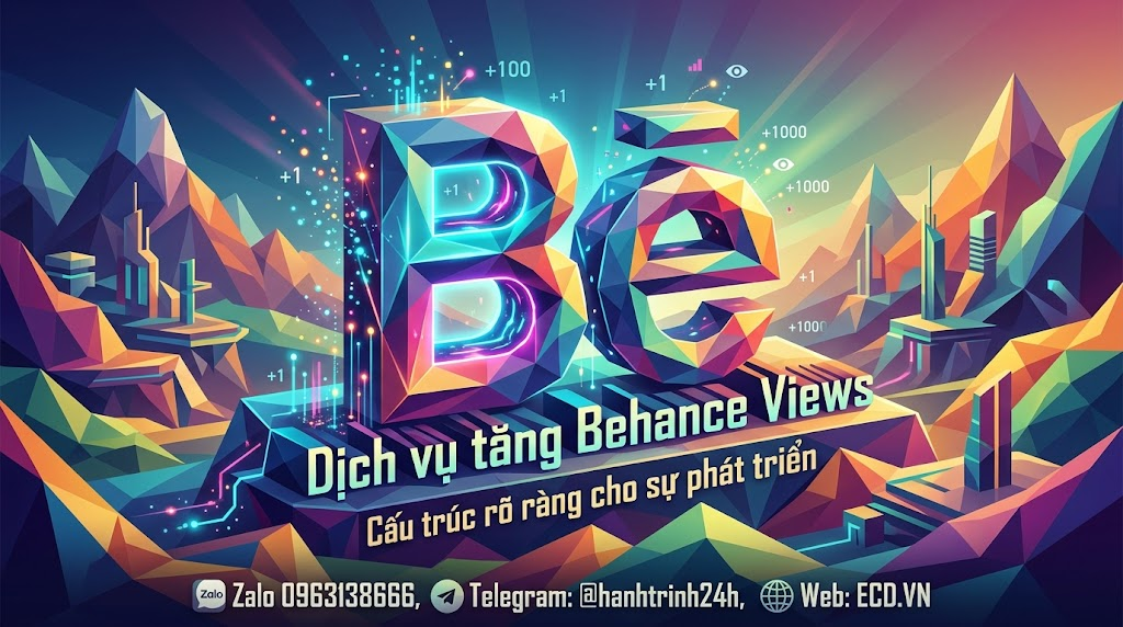 dịch vụ tăng behance views chất lượng portfolio behance