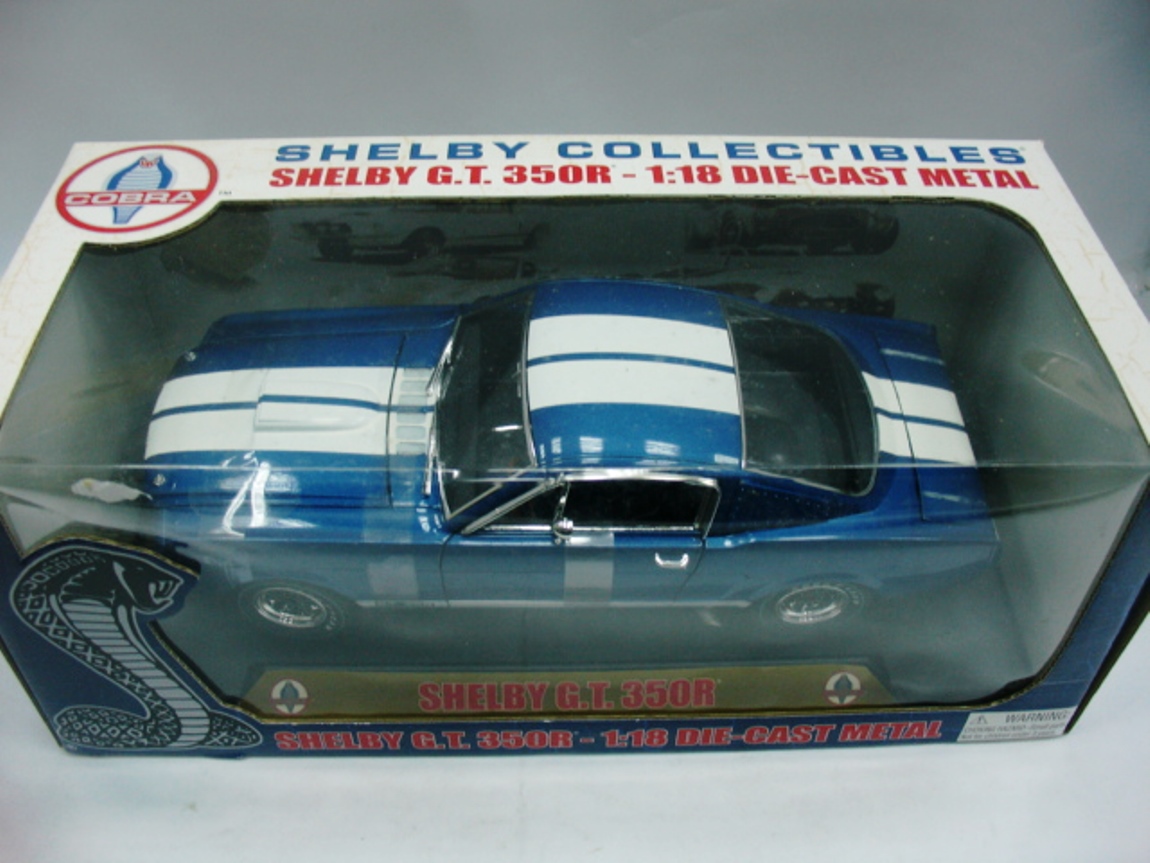 ミニカー1/18 箱あり SHELBY G.T. 350R No.213 Shelby Collectibles 1966 Ford Shelby Mustang GT 350R White