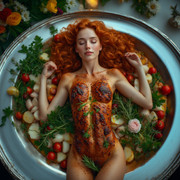 Garden wedding wom served Redhair 0 95