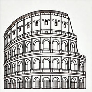 Roman-Colosseum-Coloring-Page