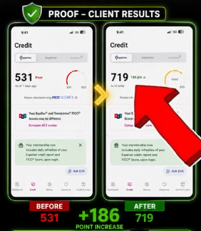 Credit Repair Result