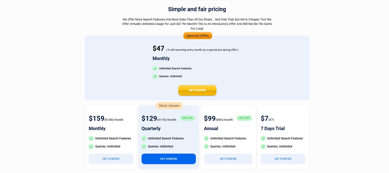 WLSpy-pricing