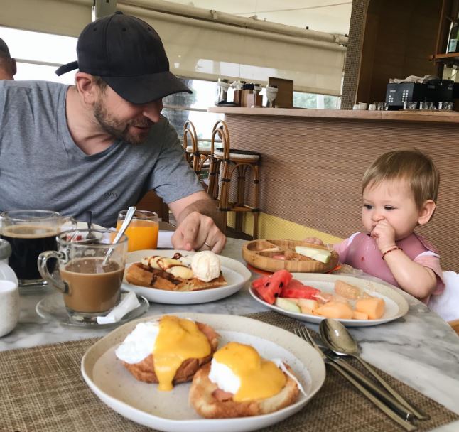 Fresh with his daughter