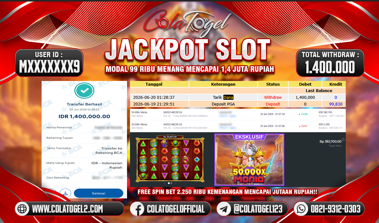 JACKPOT SLOT GACOR!!