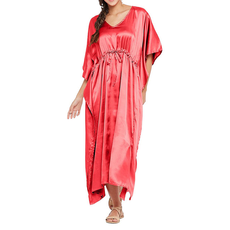 Women Satin Silk Nightdress Lingerie Sleepwear Nightgown Maxi Robe Loungewear - Picture 96 of 125