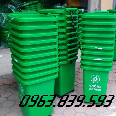 Bán thùng rác hdpe 660L rẻ nhất Biên Hòa./ Lh 0963 839 593 Ms.Loan Thung-rac-60-L-co-banh-xe-1