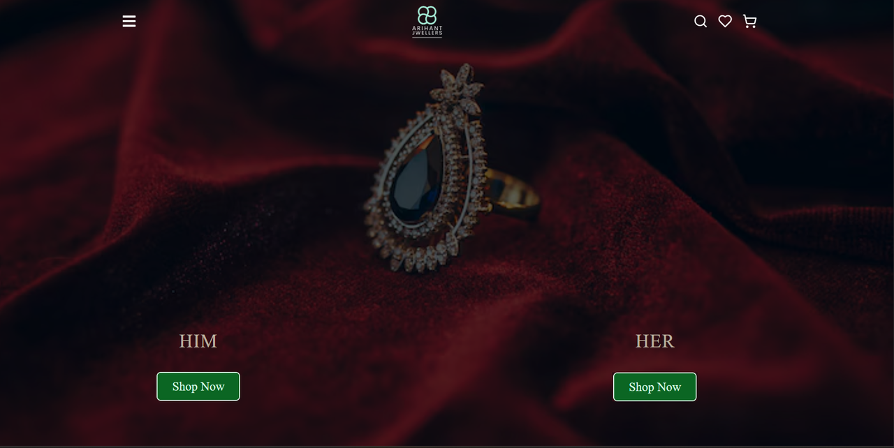E-Commerce Website – Arihant Jewellers