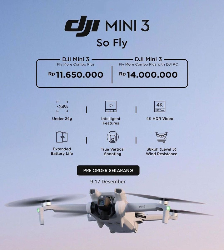 jual dji mini 3 combo review ready malang hobbies