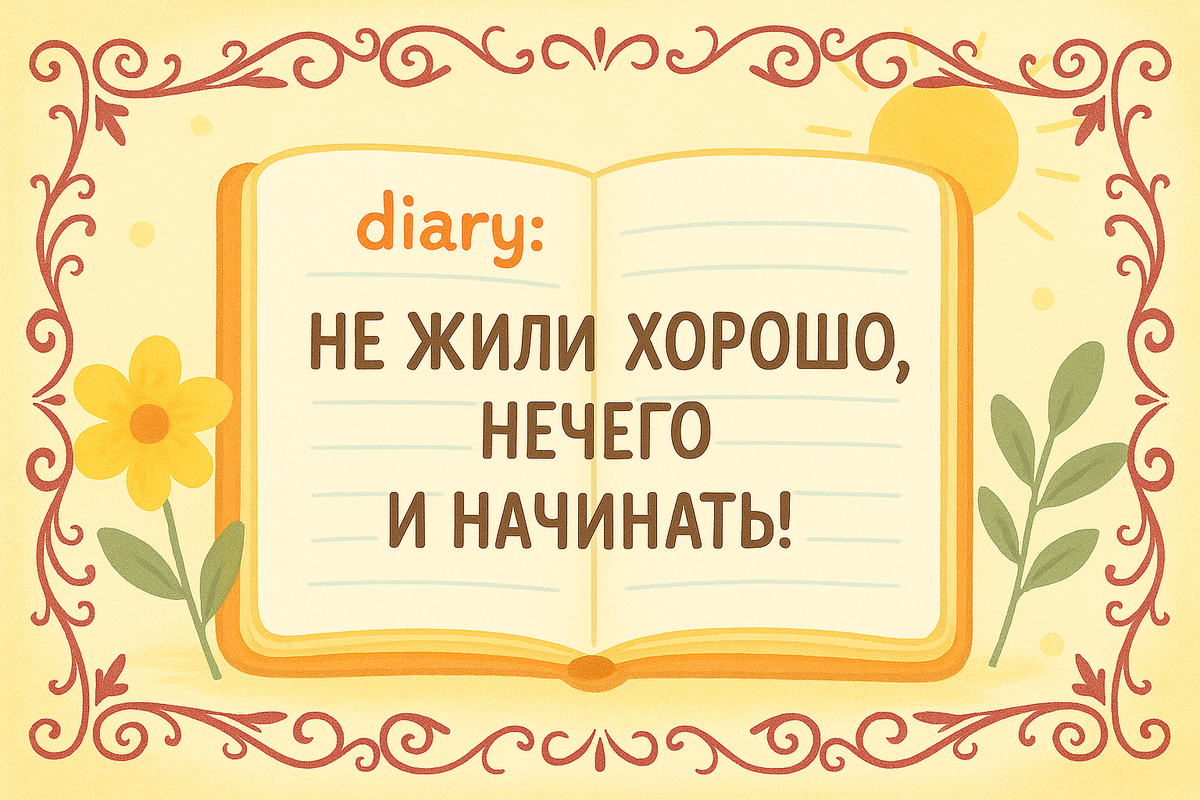 Ностальгия в дневнике