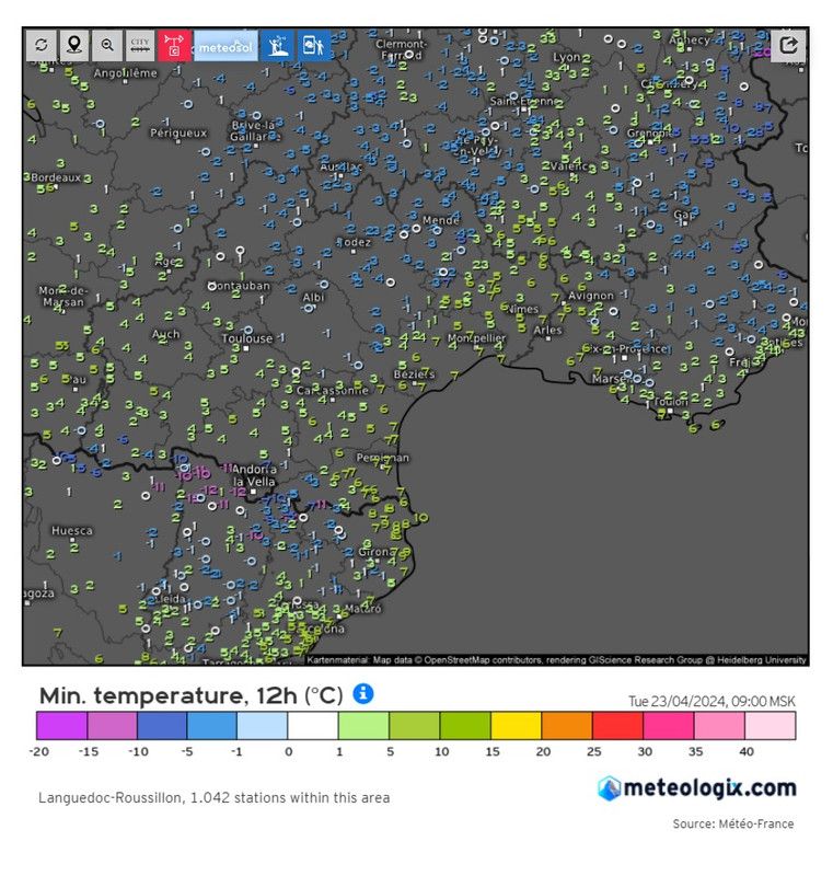 ФранцияЮгЗаморозки(23апреля)