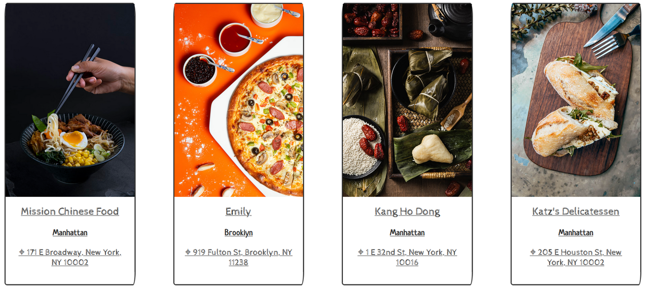 RestaurantGuide Project