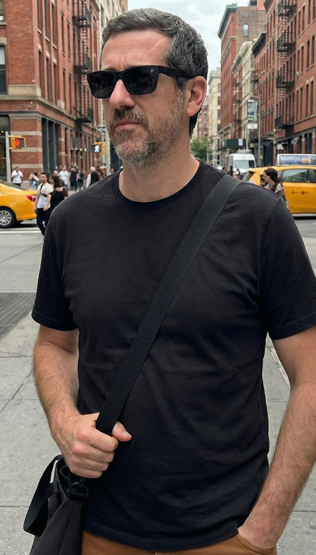 Remera en la ciudad