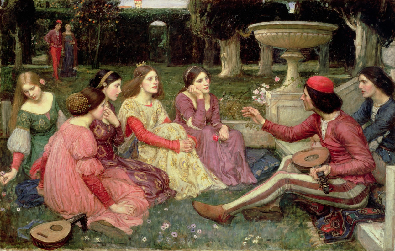 https://i.postimg.cc/Px7PCphs/John-William-Waterhouse-The-Decameron.jpg
