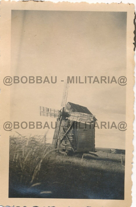 Russland bei Wjasma alte Bockwindmühle Windmühle windmill mill 31.Inf.Div.