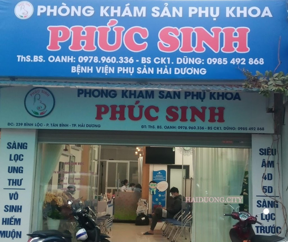 phòng khám sản phụ khoa ở hải dương