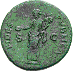 Glosario de monedas romanas. FIDES. 2