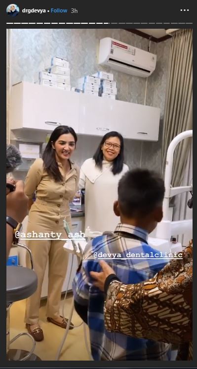 Ashanty antar Putra ke dokter gigi