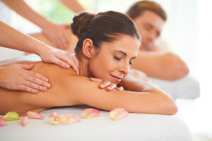 Guest getting a massage