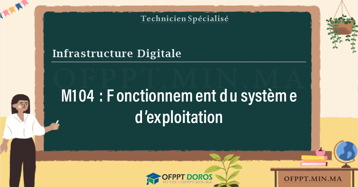 Sommaire détaillé du cours Fonctionnement du système d’exploitation M104 OFPPT - Structure du module