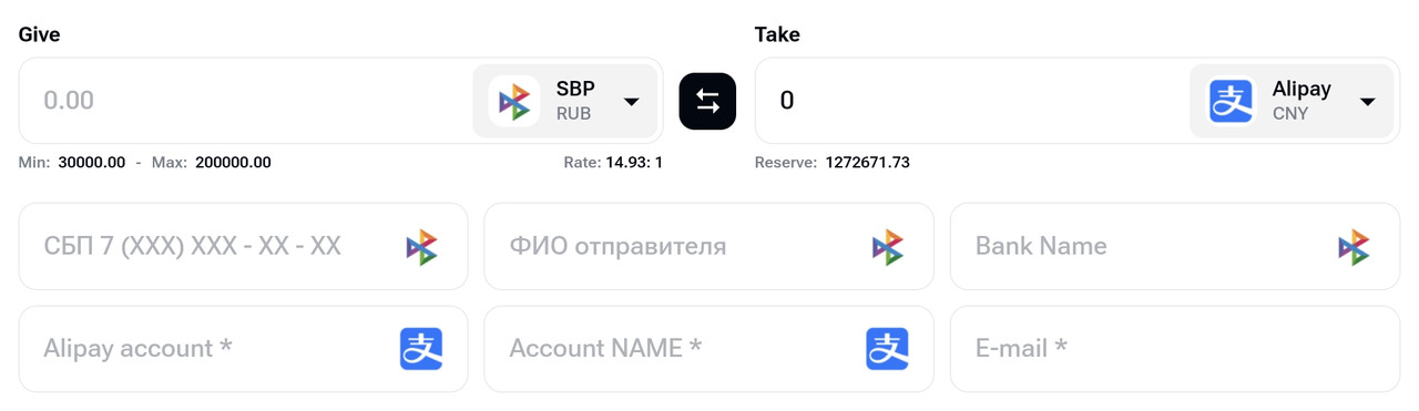 Top up Alipay via Tinkoff, Sberbank – Exchange Sberbank to Alipay, Best Alipay Exchanger