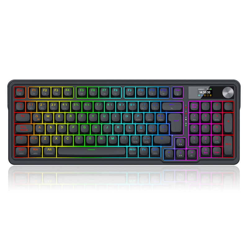 Teclado Redragon Eisa LCD K719 Wireless RGB Black