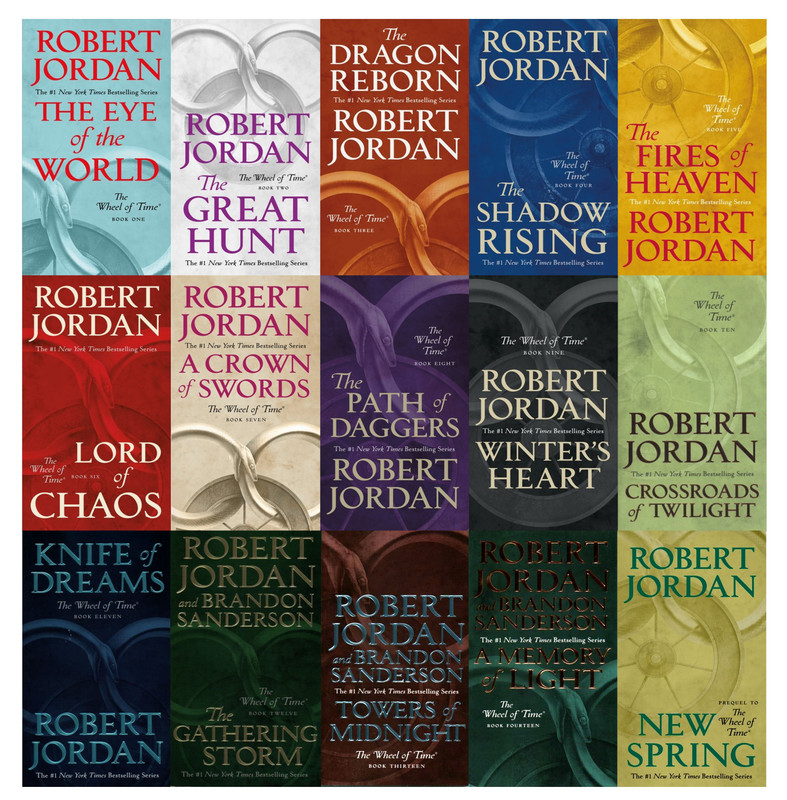 WHEEL OF TIME Complete Series by Robert Jordan PAPERBACK Set of Books 1-15