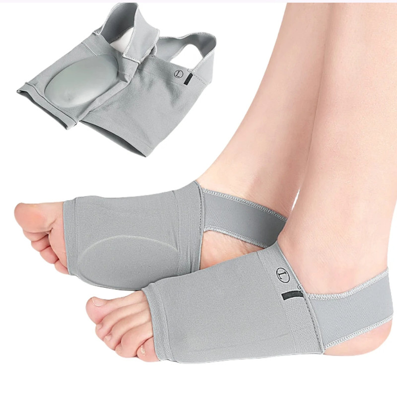 Compression Arch Support Plantar Fasciitis Gel Pad Brace Sleeve Ankle Foot Wrap - Image 5