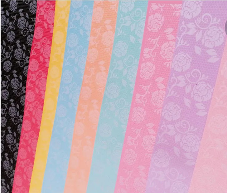 Lámina de foami estampado encaje de rosas goma eva de 60x40cm 1pz
