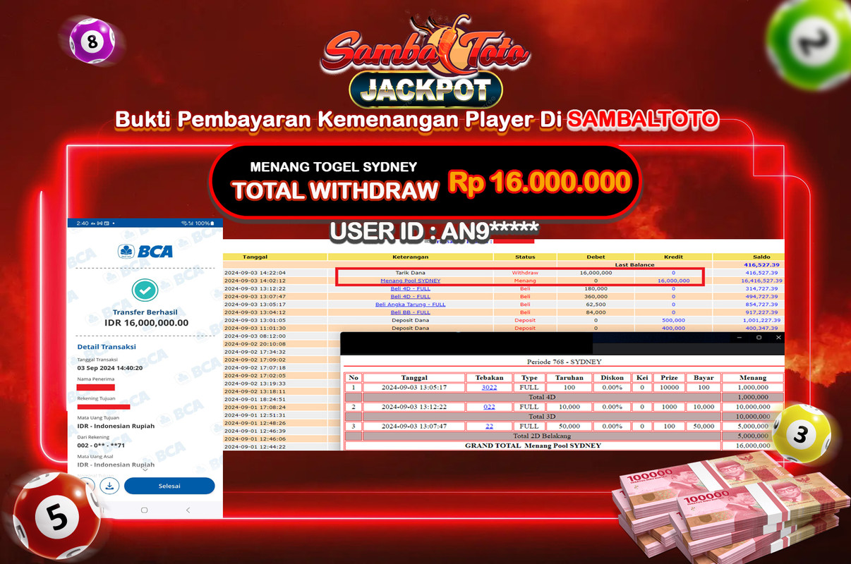 Bukti JP ( 03 September 2024 ) Lunas Rp 16.000.000,-