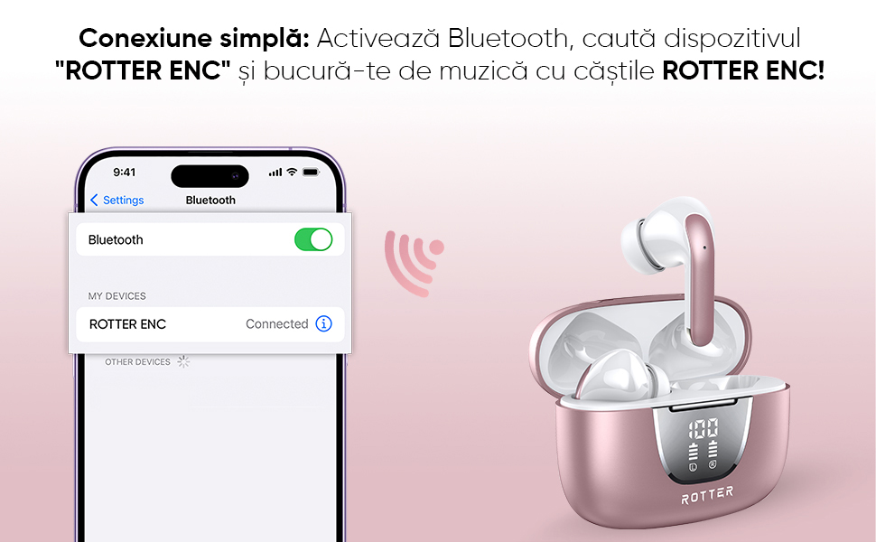 Casti wireless ROTTER ENC