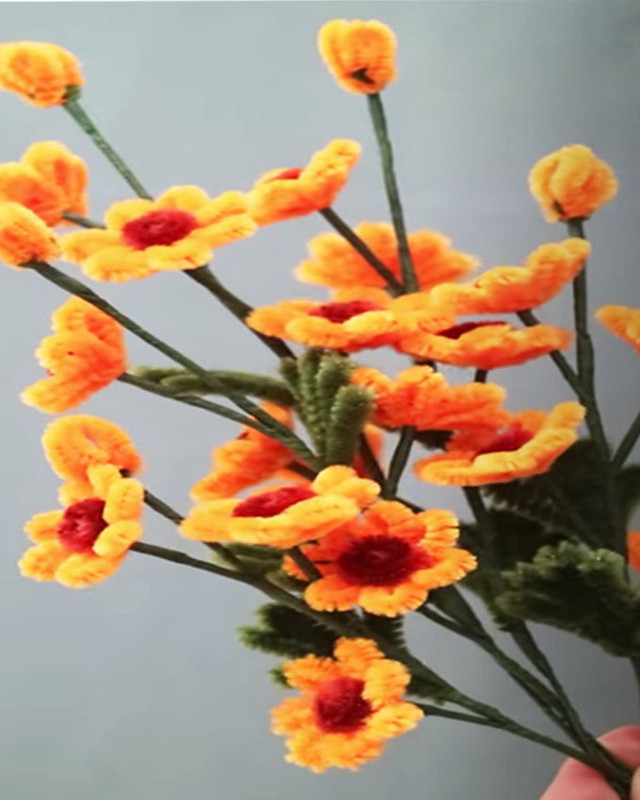 limpia pipas para flores chenilla para tejido de muñecos chelines para decorar 