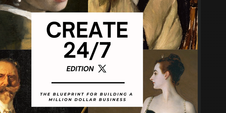 Create 24/7 (edition X): The Blueprint For Building A Million Dollar Business