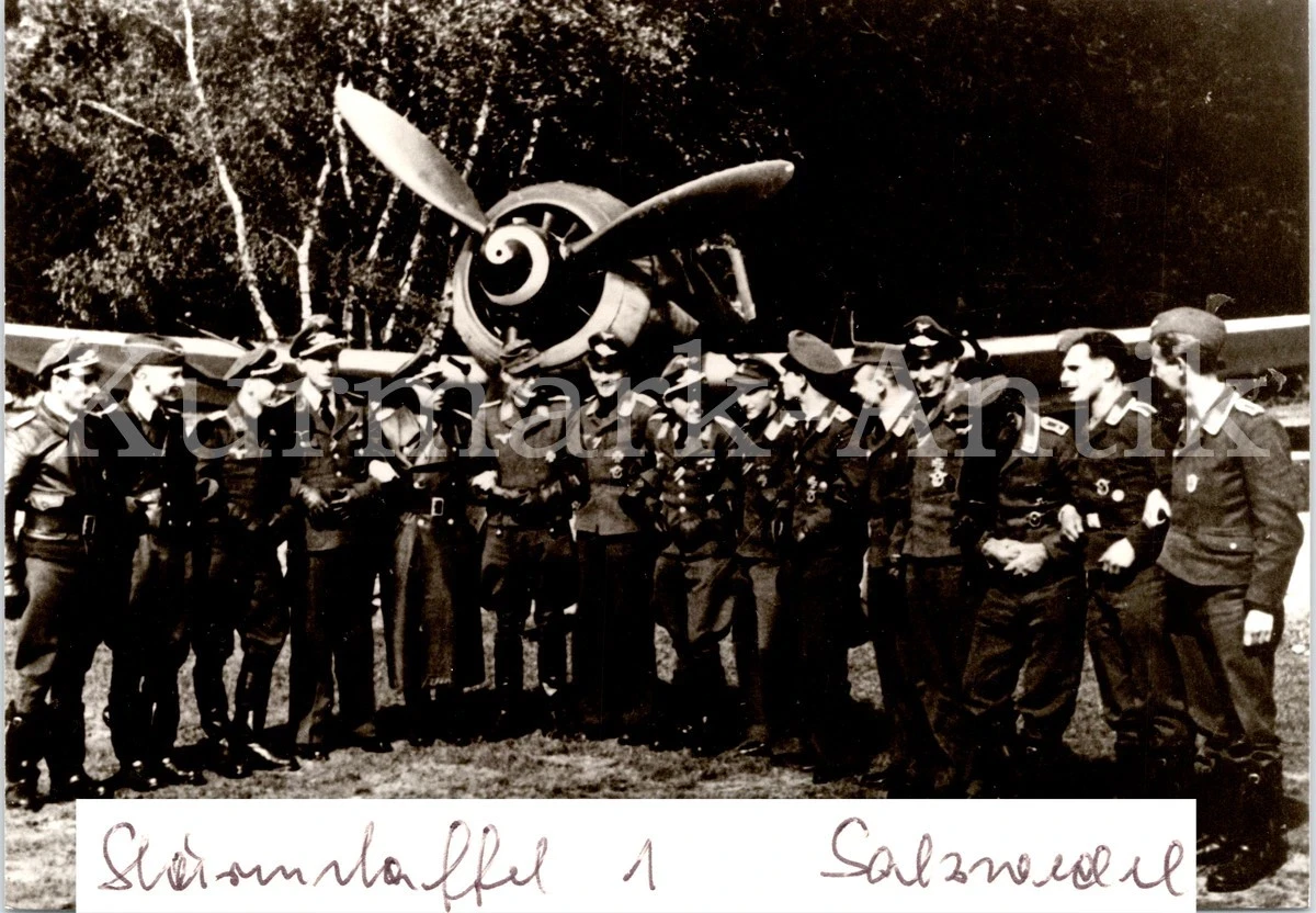 S076 Photo Archive Repro Luftwaffe Aircraft Fw190 Salzwedel 1945 Sturmstaffel 1