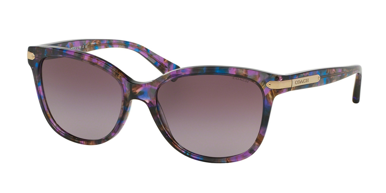 Coach HC8132 52888H Purple Confetti Cat Eye Purple Gradient 