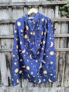 Blue Moon and Star Cape - One Size
