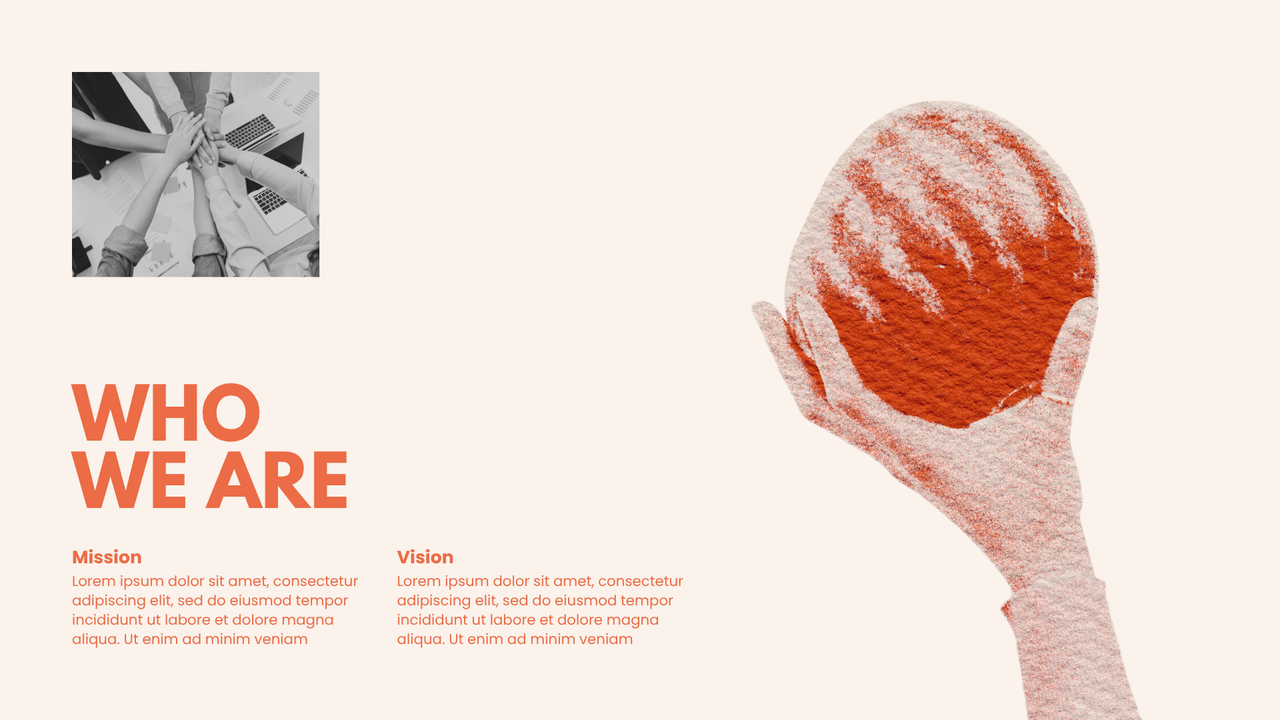 Orange Beige Dualtone Startup Pitch Deck Presentation